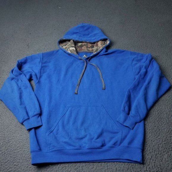 MOSSY OAK Hoodie Sweater  Mens Size S Small Petite Blue  Pullover - Picture 1 of 10